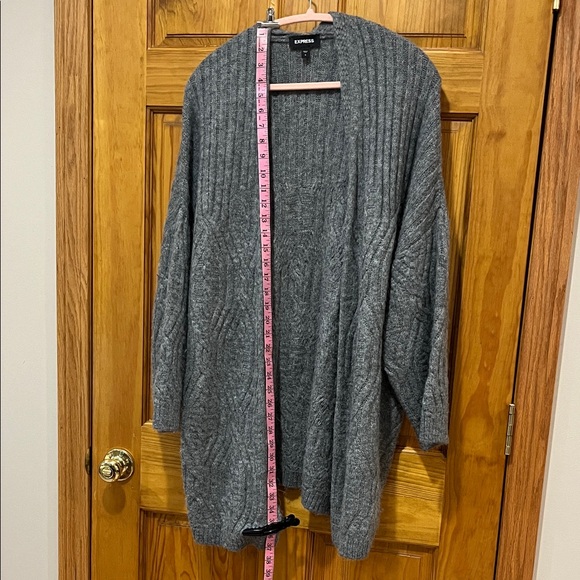 Express Charcoal Gray Women's Cardigan - Picture 4 of 6